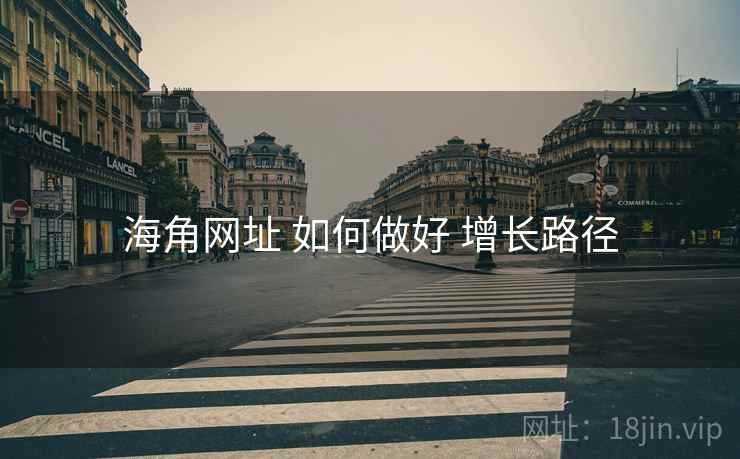 海角网址 如何做好 增长路径