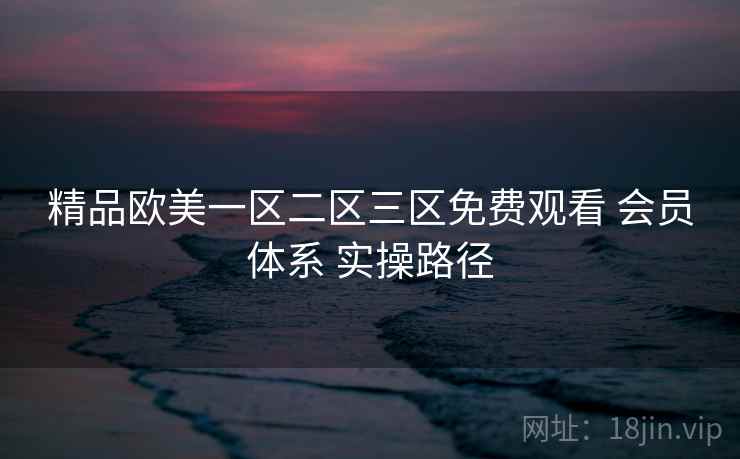 精品欧美一区二区三区免费观看 会员体系 实操路径