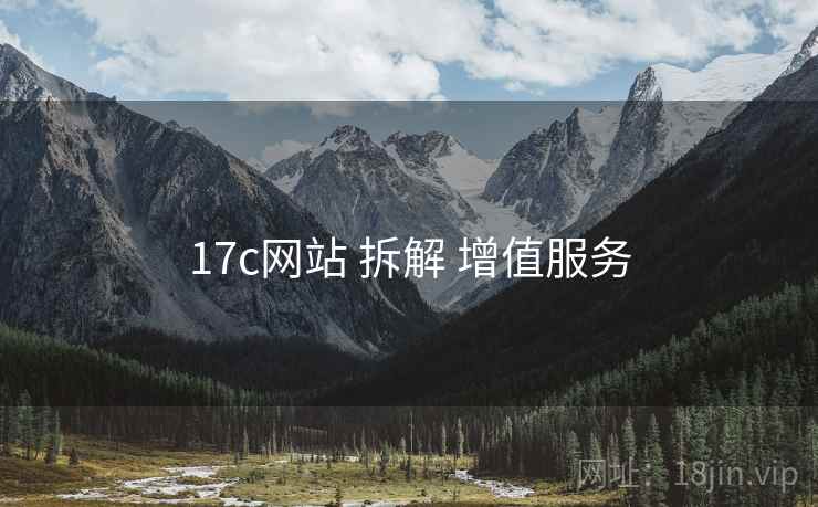 17c网站 拆解 增值服务