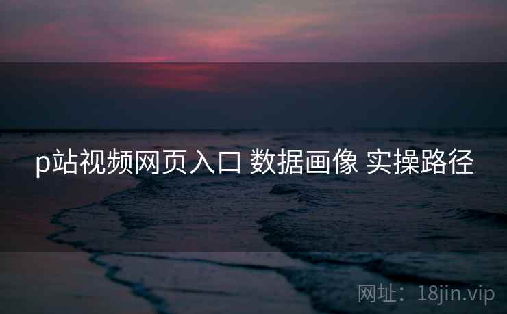p站视频网页入口 数据画像 实操路径