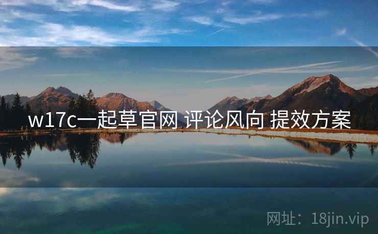 w17c一起草官网 评论风向 提效方案