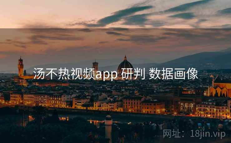 汤不热视频app 研判 数据画像