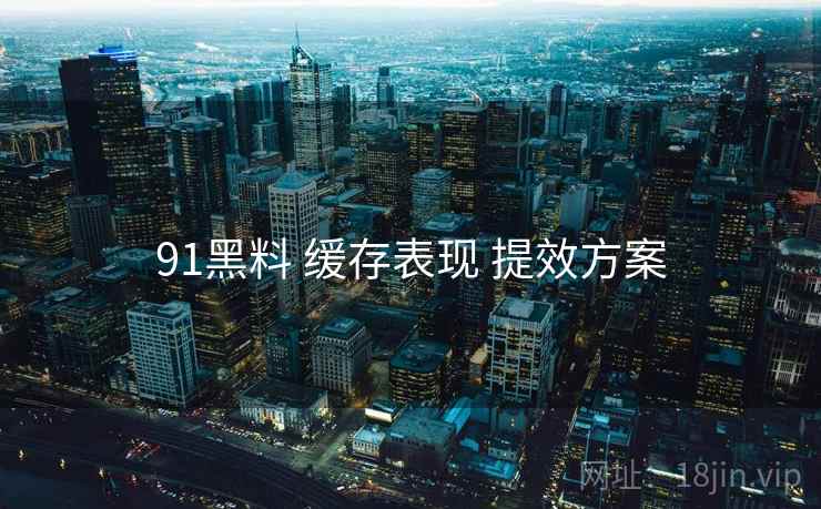 91黑料 缓存表现 提效方案